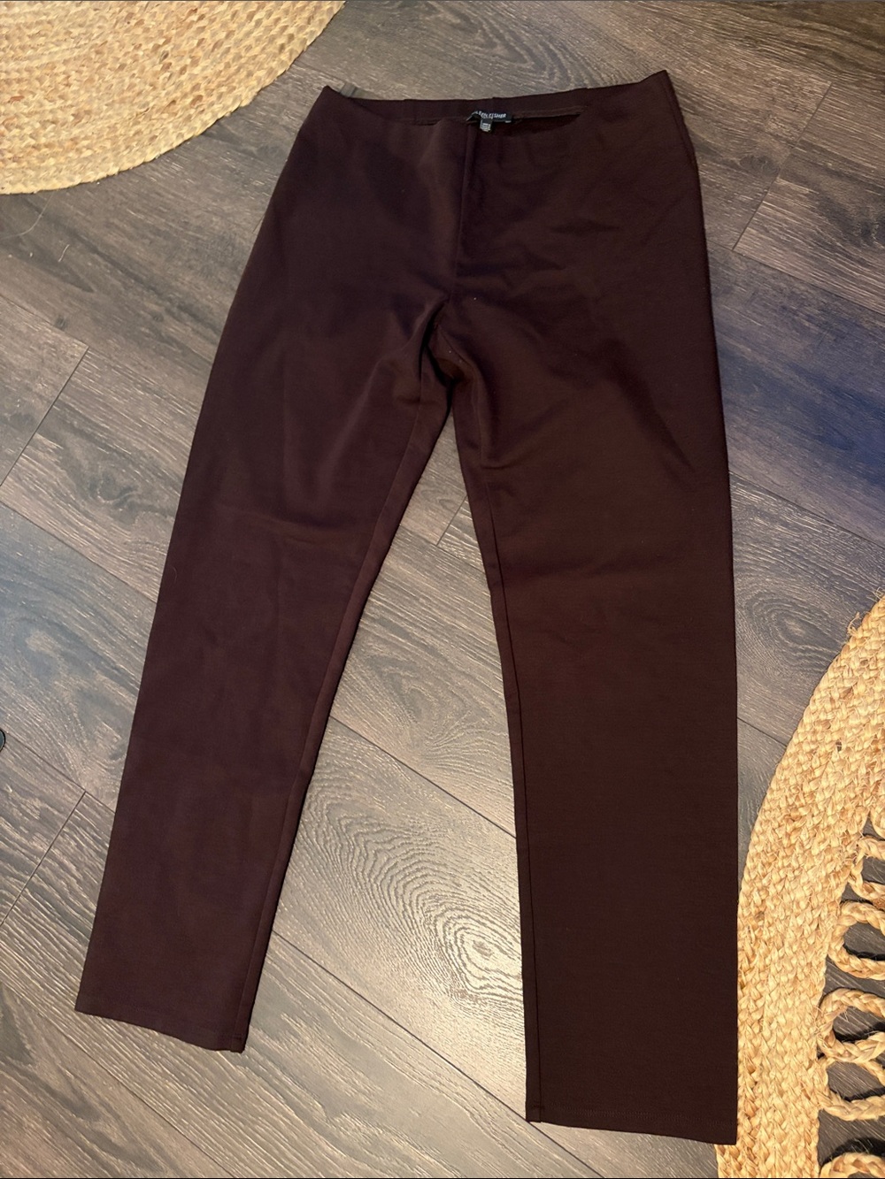 Eileen Fisher Ponte Pants in Deep Brown PM